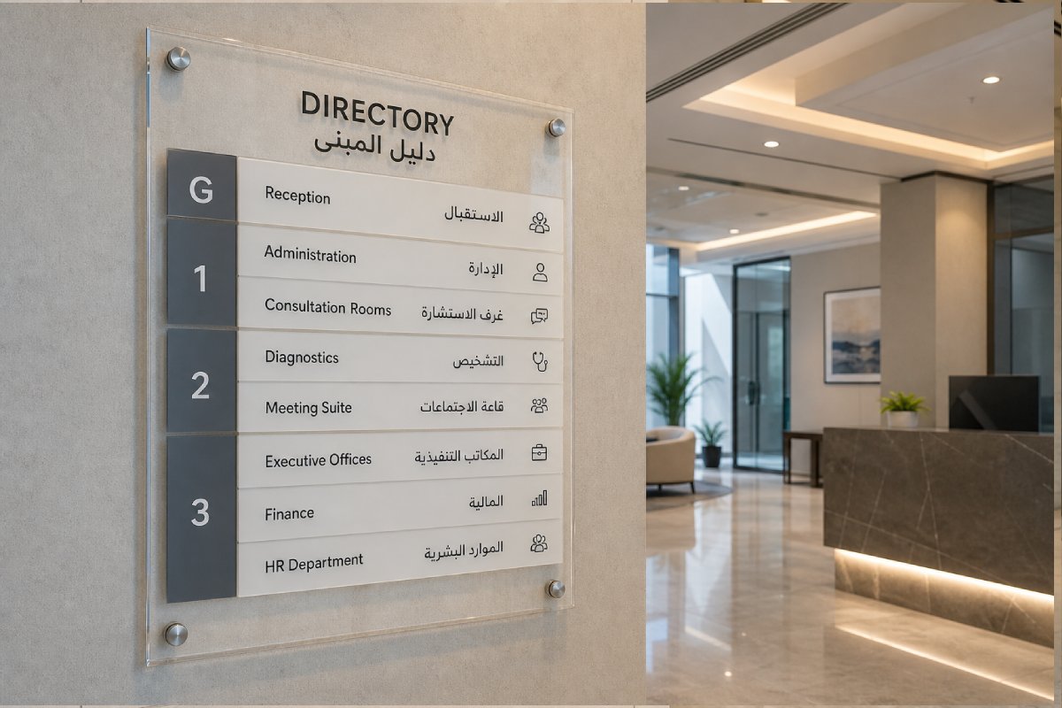 Directory Sign - Freestanding Floor Sign