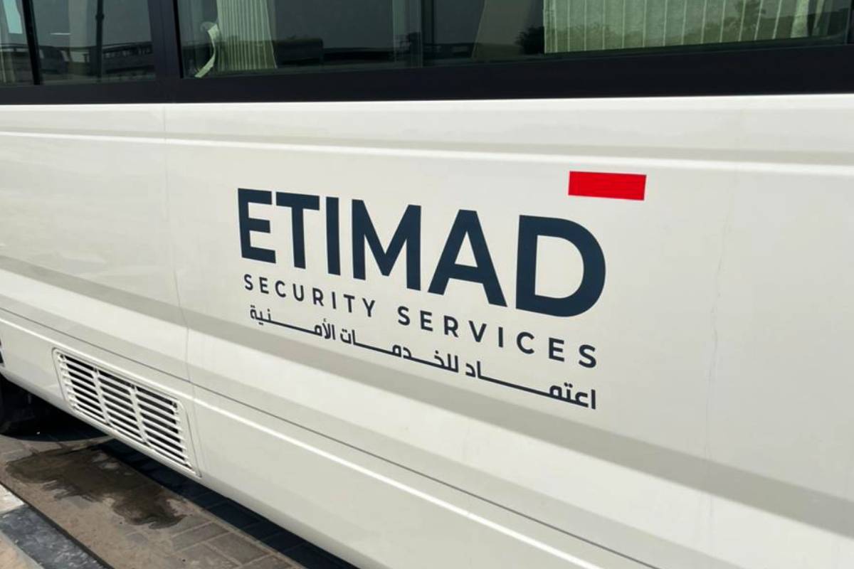 Fleet Lettering - Etimad Security Services