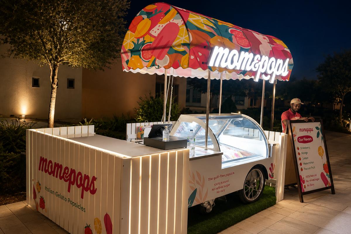 Food truck signage integration in Abu Dhabi