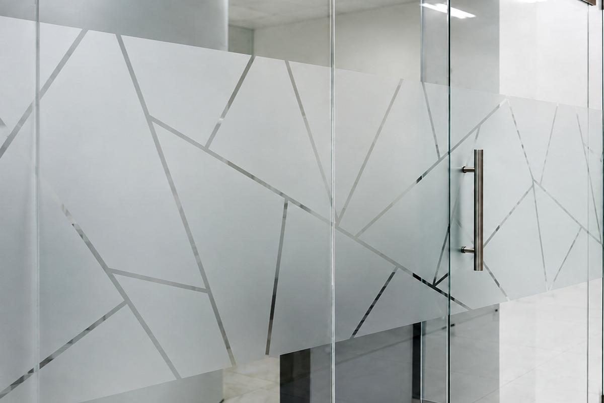 Frosted glass sticker for offices