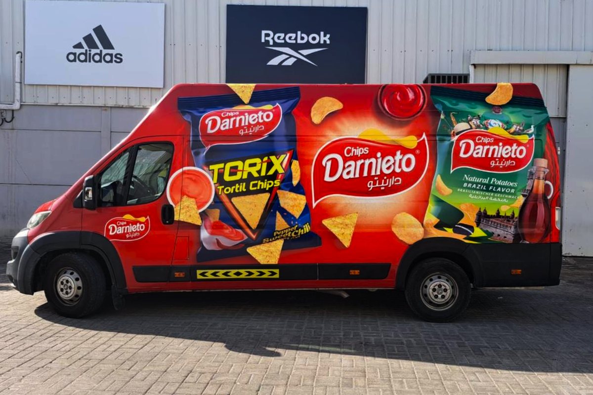 Full van branding for Darnieto in Abu Dhabi