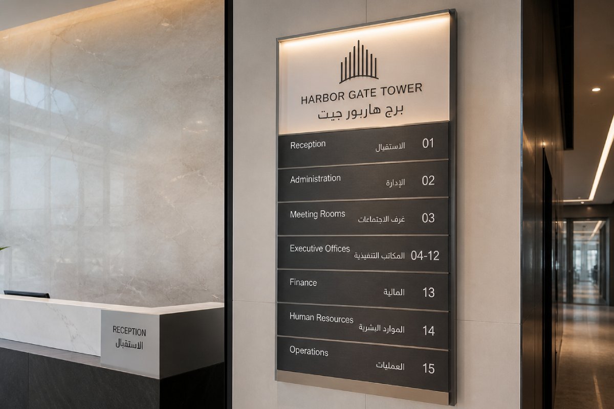 Directory Sign - illuminated Sign
