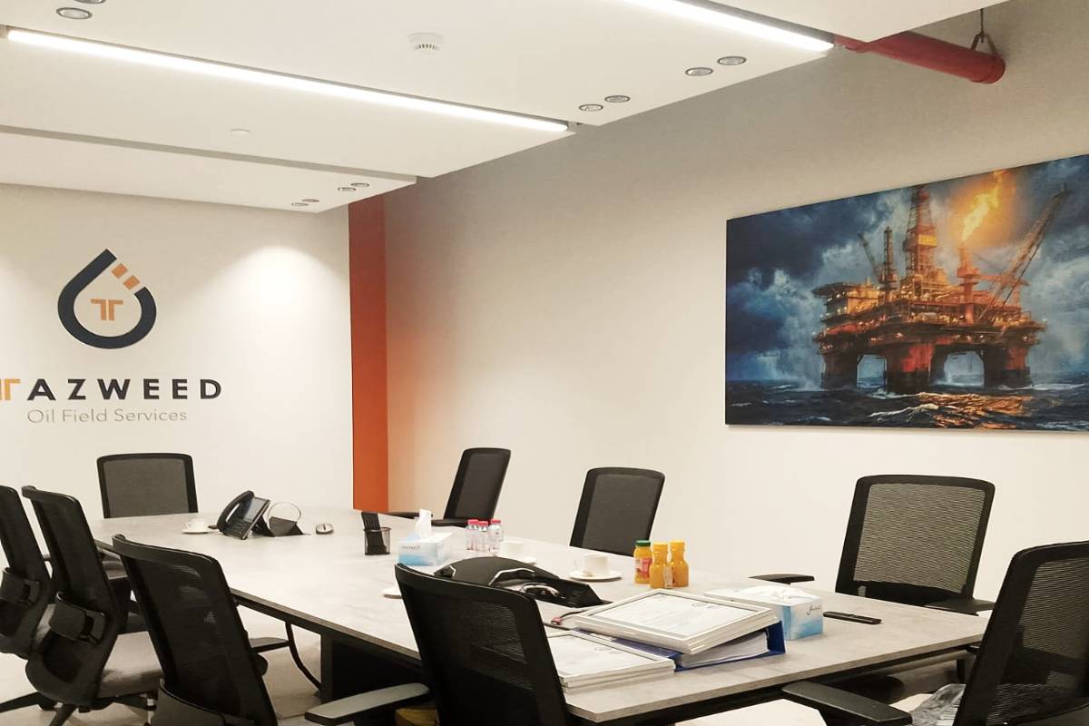 Office Walls Design in Abu Dhabi: Wall Branding Ideas for Modern Workspaces