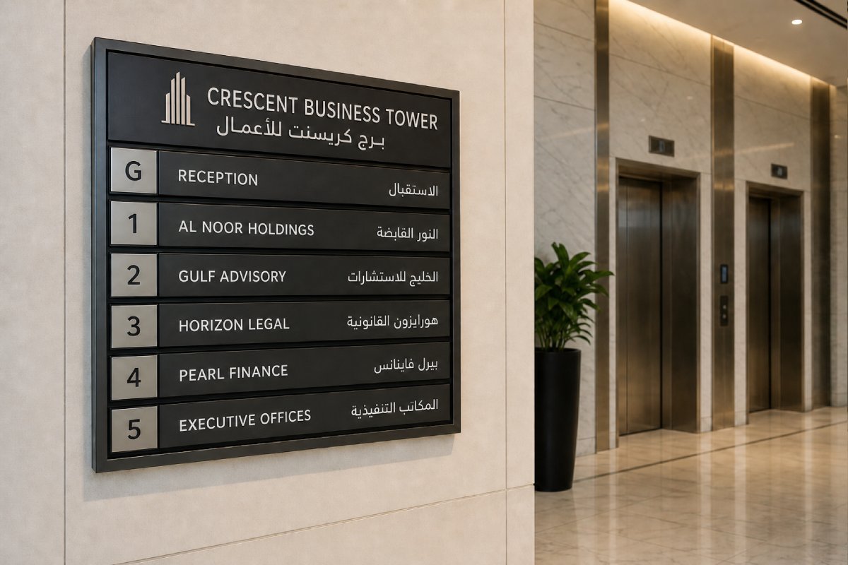 Directory Sign - Multi-Tenant Sign