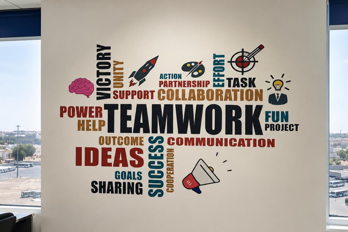 Wall Vinyl Lettering - Office Wall Lettering