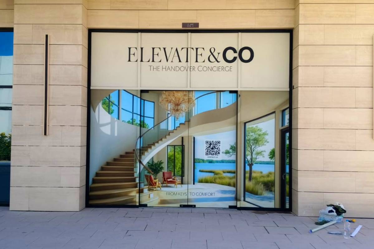Opaque Storefront Graphics - Elevate&Co