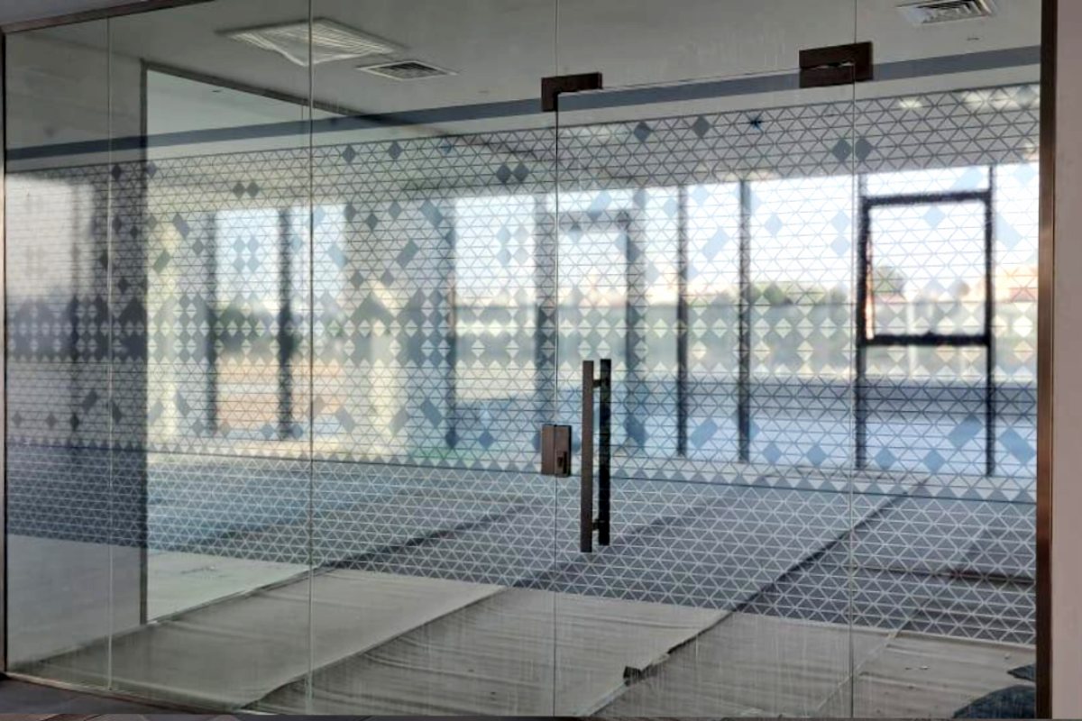 optically clear printed media for abu Dhabi Municipality Centre in khalifa city