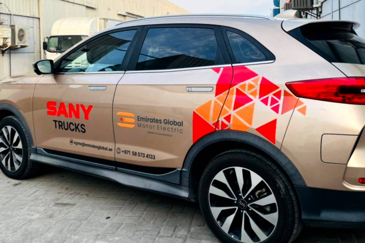 Partial fleet branding for Al Fahim Group in Abu Dhabi