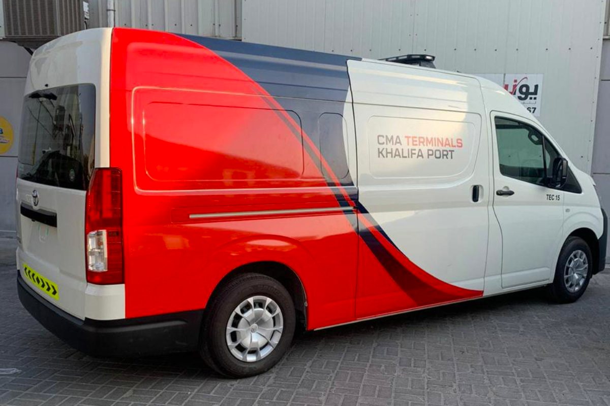 Fleet Partial Branding - CMA, Khalifa Port