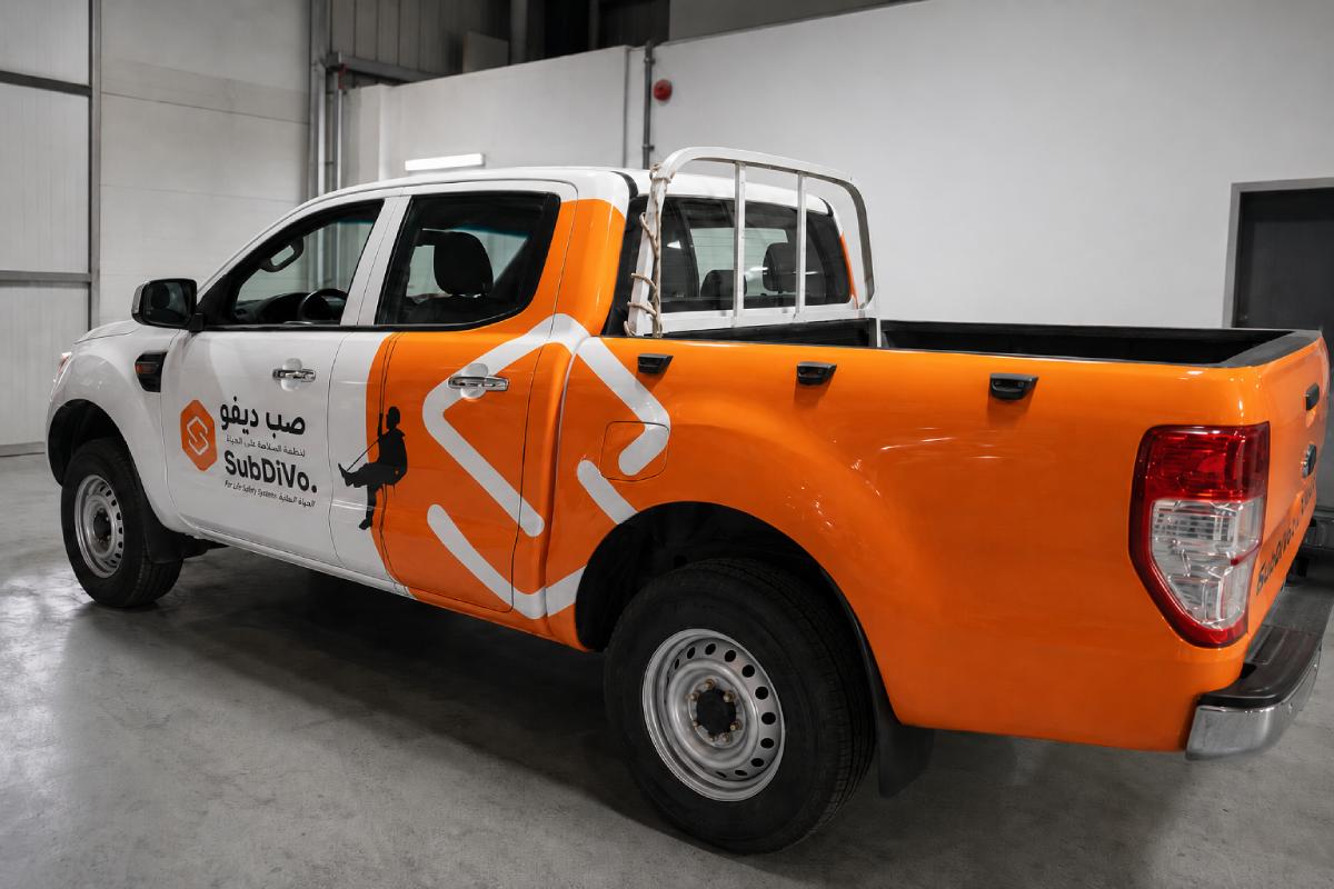 Pick up branding partial and sectional graphics in Abu Dhabi