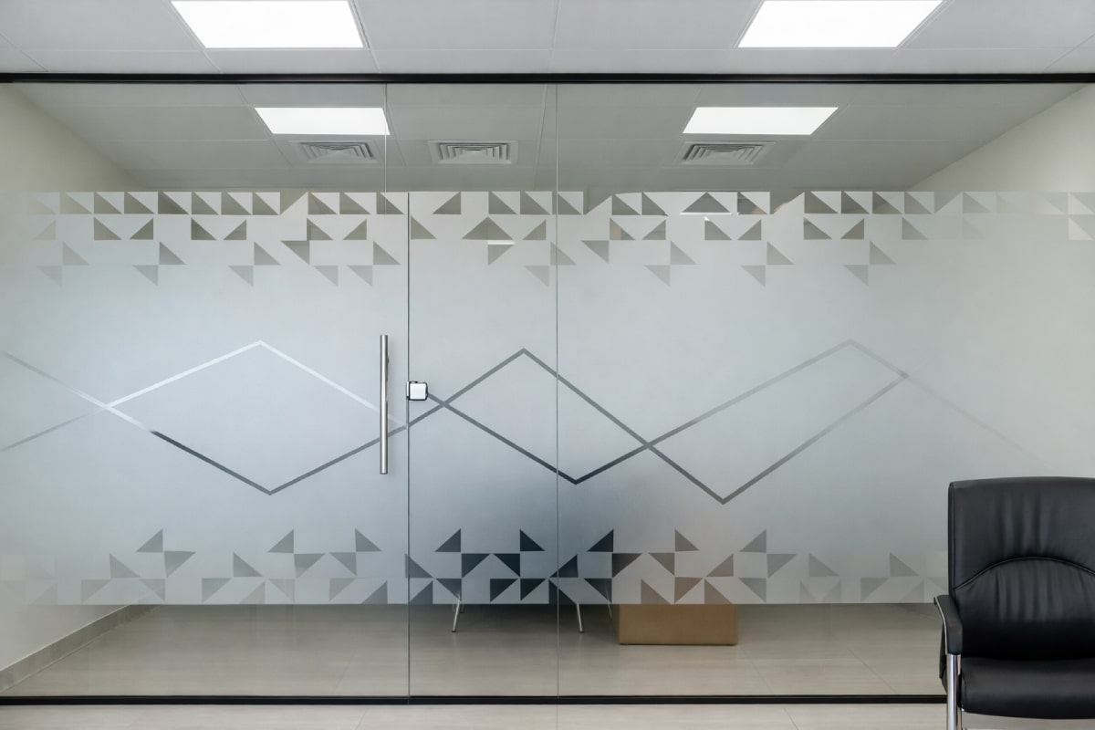 Frosted Glass Sticker - Pattern Design