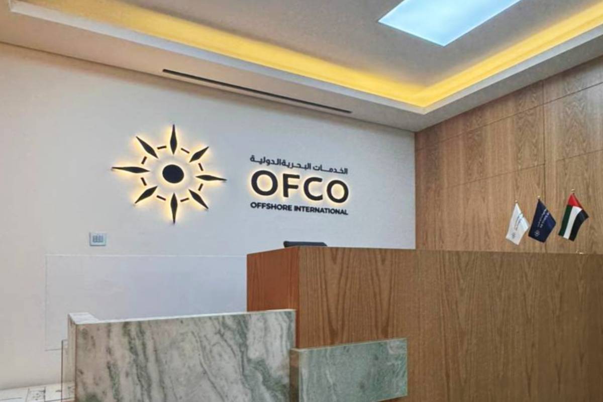 Reception Signboard for Ofco in Abu Dhabi