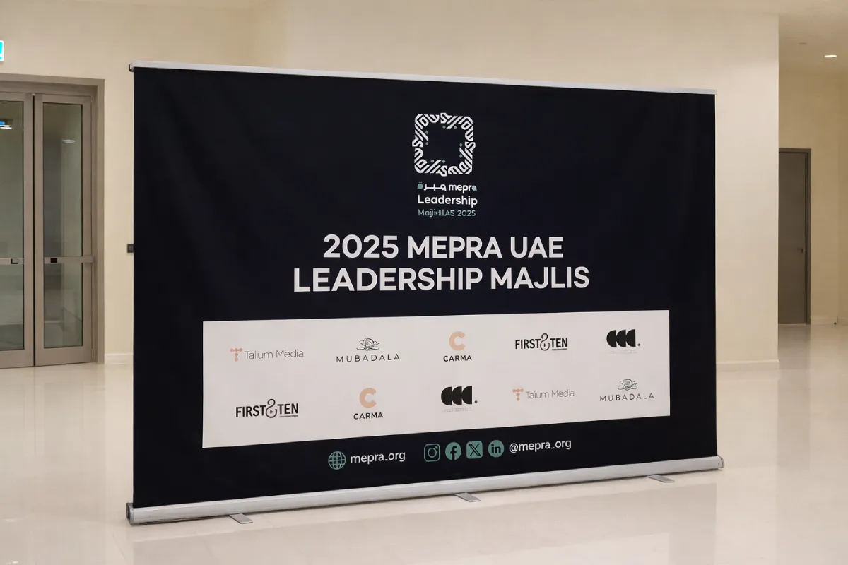 Standard Black Revup Automotive Roll Up Banners displaying services and partners in Abu Dhabi by Ninety Nine Advertising LLC.