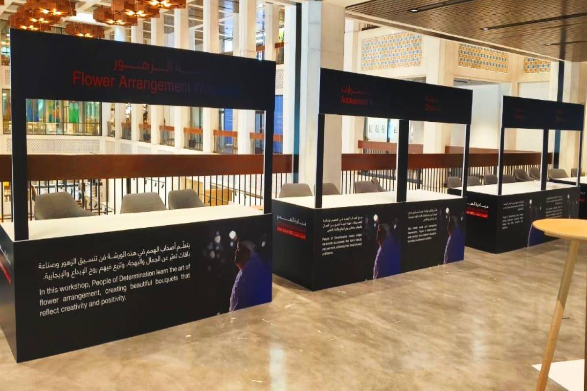 stand branding for event muroor street abu dhabi