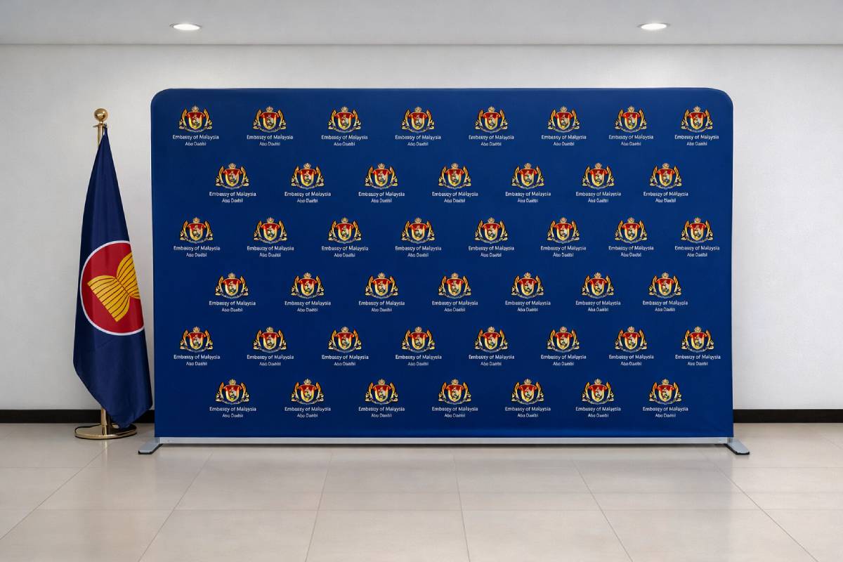 Tension Fabric Backdrop - Embassy of Malaysia
