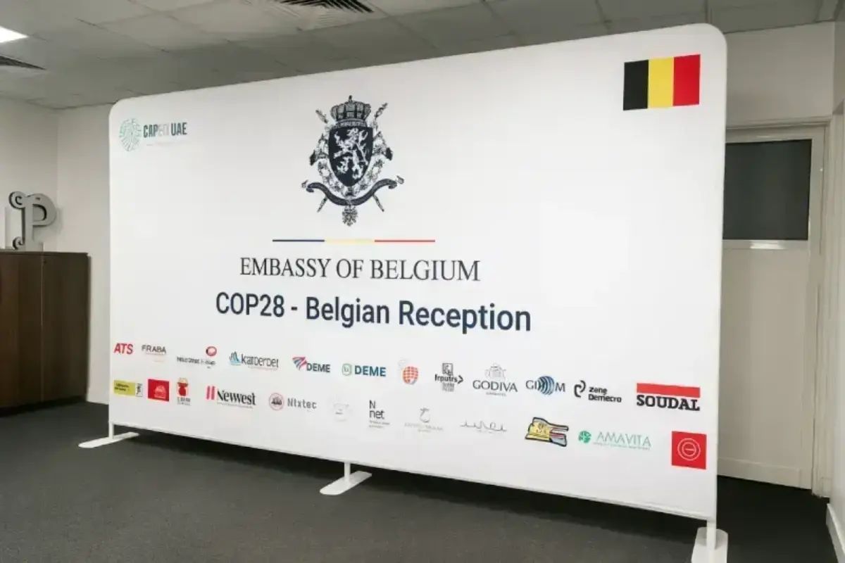 Tension Fabric Backdrop - Embassy of Belgium