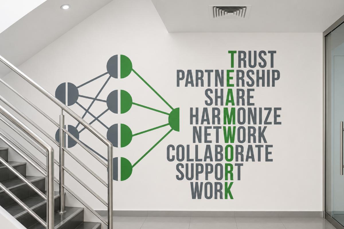 Wall Directional Lettering